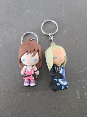 Kingdom hearts Kairi and Vixen Keychain